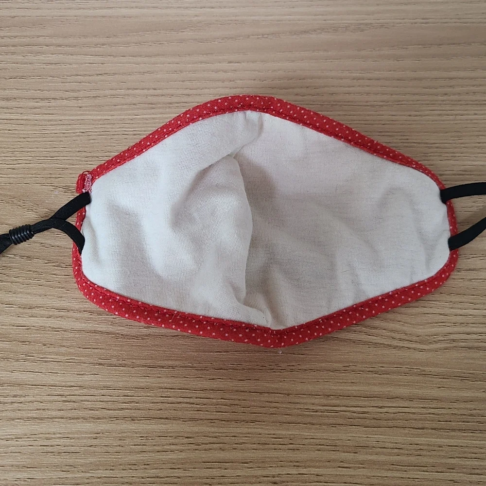 Red Polka Dot Face Mask